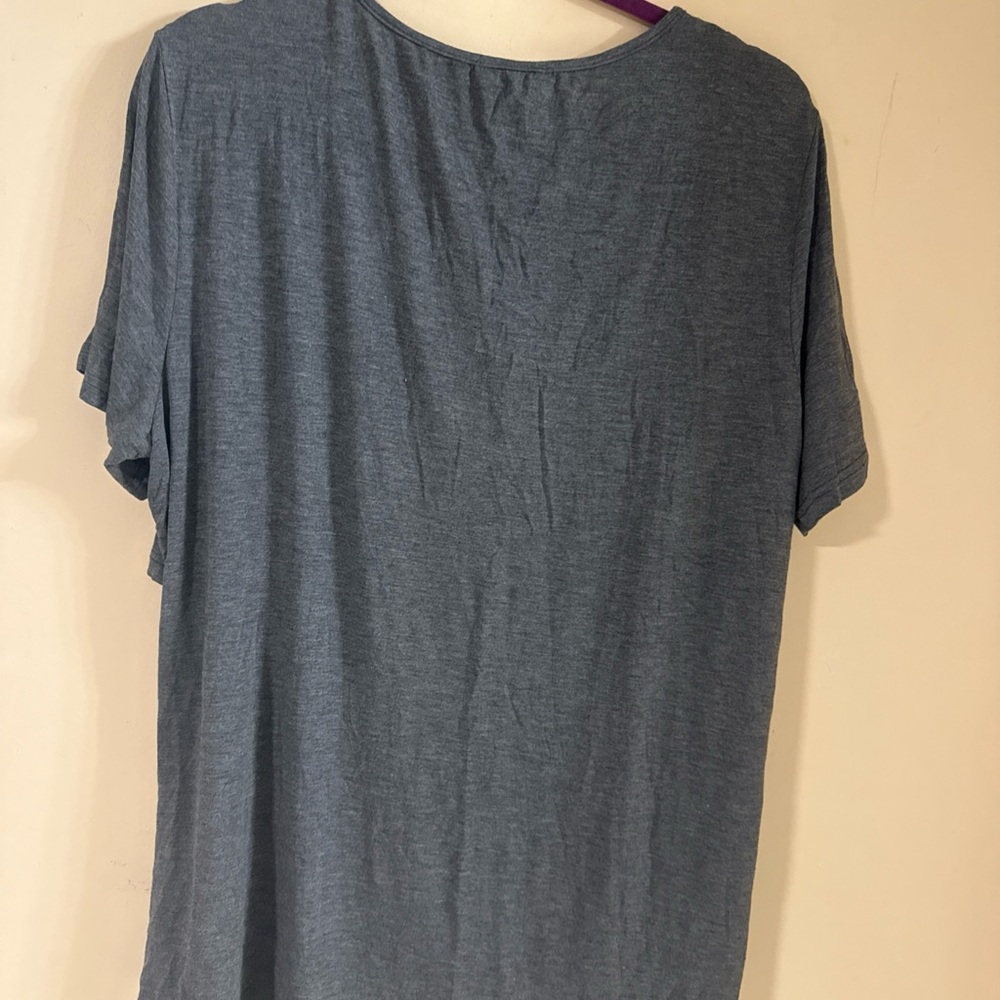 Cotton grey Top: Quarter Sleeve Breastfeeding Shirt…#429 - Picture 6 of 6